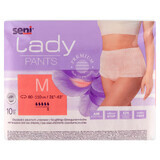 Seni Lady Pants, chiloți absorbanți pentru femei, Mediu, 80-110 cm, 10 bucăți