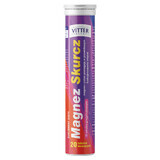 Vitter Blue Magnesium Magnesium Shrinkage, aromă de grapefruit, 20 comprimate efervescente