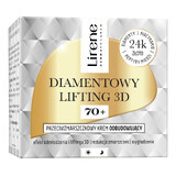 Lirene Diamentowy Lifting 3D 70+, Cremă reparatoare antirid, 50 ml