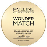 Eveline Cosmetics Wonder Match, polvere da setting con polvere d'ametista, 6 g