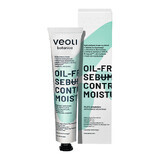 Veoli Botanica Oil-Free Sebum Control Moisturizer, cremă de zi hidrogel cu extract activ de ceai verde cu EGCG, Nelupure și extract de Centella Asiatica, 50 ml