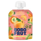 Bobo Frut Desert într-un tub, măr, caisă, morcov, după 6 luni, 90 g