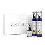 Clochee Set de îngrijire a pielii feței, cremă antirid, 50 ml + cremă de noapte întineritoare, 50 ml + cremă mască pentru ochi, 15 ml