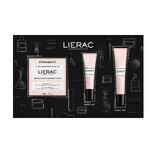 Set Lierac Hydragenist, cremă hidratantă iluminatoare, 50 ml + ser, 15 ml + cremă de ochi, 7,5 ml cadou