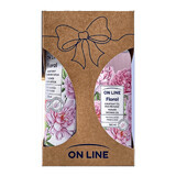 Set On Line Floral Peony &amp; Rose, gel de duș, 500 ml + loțiune, 250 ml