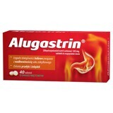 Alugastrin 340 mg, aromă de mentă, 40 comprimate masticabile