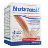 Olimp Nutramil Complex, preparat nutritiv, ciocolată albă cu aromă de zmeură, 72 g x 7 pliculețe