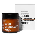 Veoli Botanica Good Chocolate Mood, lumânare de masaj vegană cu 40% unt de shea și vitamina E, 100 ml