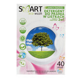 Smart Eco Wash, sábanas lavables y suavizantes, frescura, 40 uds.