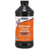 Now Foods Lecitina líquida de girasol, lecitina de semillas de girasol, líquida, 473 ml