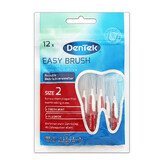 DenTek Easy Brush, periuțe interdentare, dimensiunea 2, 0,5 mm, 12 bucăți