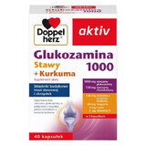 Doppelherz aktiv Glucozamină 1000 articulații + Curcumin, 40 capsule