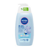 Nivea Baby, gel de curățare 2 în 1 pentru corp și păr, din prima zi, 500 ml