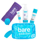 Bare Addiction Necessity Set, un set de produse și accesorii într-o geantă de machiaj