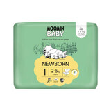 Moomin Baby, scutece, mărimea 1, 2-5 kg, 25 buc