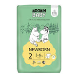 Moomin Baby, scutece, mărimea 2, 3-6 kg, 56 buc