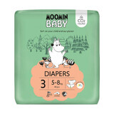 Moomin Baby, scutece, mărimea 3, 5-8 kg, 48 buc