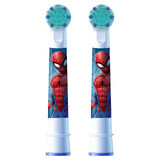 Oral-B Pro Kids, elektrische Zahnbürstenaufsätze, Spiderman, ab 3 Jahren, ultraweich, 2 Stück