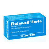 Fluimucil Forte 600 mg, 10 comprimate efervescente