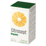 Citrosept Organic, extract de grapefruit, picături, 50 ml