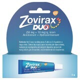 Zovirax Duo (50 mg + 10 mg)/g, cremă, 2 g 