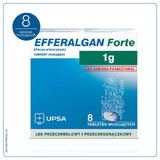 Efferalgan Forte 1 g, 8 comprimate efervescente