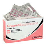 Farmina Glyceroli Suppositoria 1 g, supozitoare de glicerol, 10 bucăți