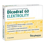 Dicodral 60 Electroliți, aromă de banane, 12 pliculețe