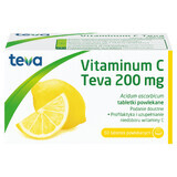 Vitaminum C Teva 200 mg, 50 comprimate filmate