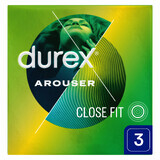 Durex Arouser, prezervative cu nervuri, 3 bucăți