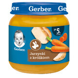 Gerber Lunch, legume cu iepure, după 5 luni, 125 g