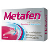 Metafen 200 mg + 325 mg, 10 tablets