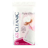 Cleanic Pure Effect Soft Touch, tampoane cosmetice, pătrate, 50 bucăți