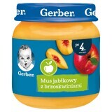 Desert Gerber, mousse de mere cu piersici, după 4 luni, 125 g