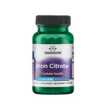 Swanson Citrat de fier, fier 25 mg, 60 capsule vegetariene