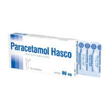 Paracetamol Hasco 80 mg, supozitoare, 10 bucăți