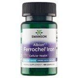 Swanson Chelated Ferrochel Iron, fier chelat 18 mg, 180 capsule