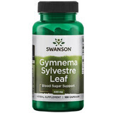 Swanson Gymnema Sylvestre Leaf, frunze de gurmar, 100 capsule