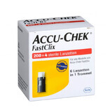 Accu-Chek FastClix, lancette, lame de puncție, 204 bucăți