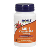 Now Foods MK-7 Vitamina K-2, vitamina K 100 µg, 60 capsule