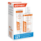 Kit Elmex împotriva cariilor, apă de gură, 400 ml + pastă de dinți, 75 ml