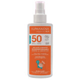 Alphanova Sun Kids Bio, spray de protecție solară pentru copii, hipoalergenic, SPF 50, 125 g