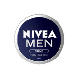 Nivea Men Creme, crema para rostro, cuerpo y manos para hombre, 75 ml