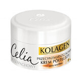 Celia Kolagen, colagen și lapte de capră, cremă semi-grasă antirid, piele sensibilă, 50 ml