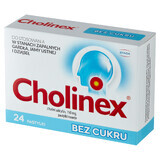 Cholinex 150 mg, fără zahăr, 24 pastile