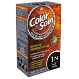 Color&amp;Soin, vopsea de păr, 1N, negru de abanos, 135 ml