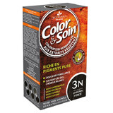 Color&amp;Soin, vopsea de păr, 3N, castan închis, 135 ml