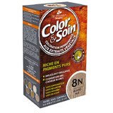 Color&amp;Soin, vopsea de păr, 8N grâu blond, 135 ml