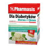 Pharmasis pentru diabetici Mulberry + crom, 60 comprimate