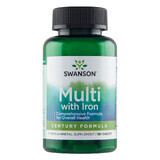 Swanson Century Formula Multi con ferro, multivitamina con ferro, 130 compresse